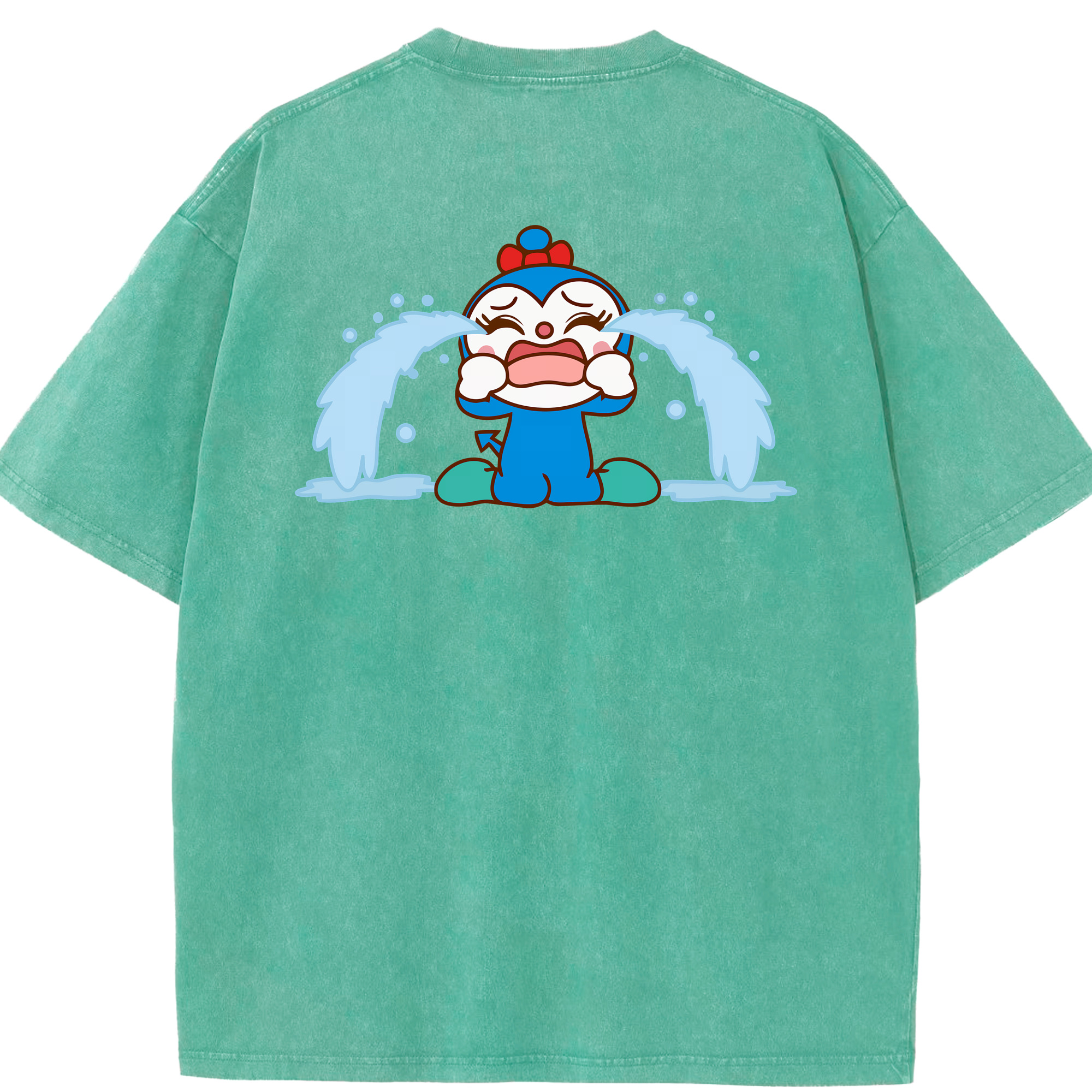 （画像用） アンパンマン Anpanman 綿100% ヴィンテージ風 半袖Tシャツ（背面プリント）